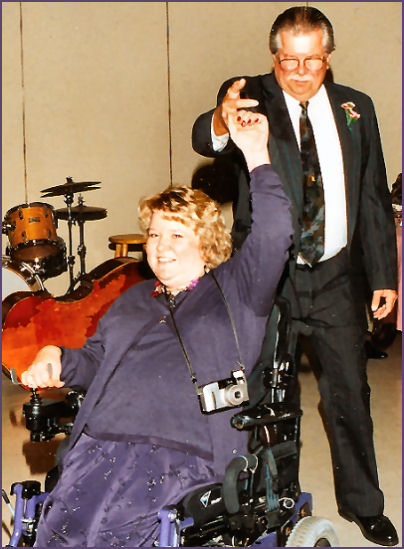 Trish and dad dancing