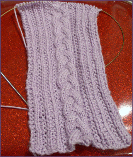 cable scarf getting longer
