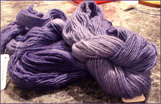 denim blue yarn hanks