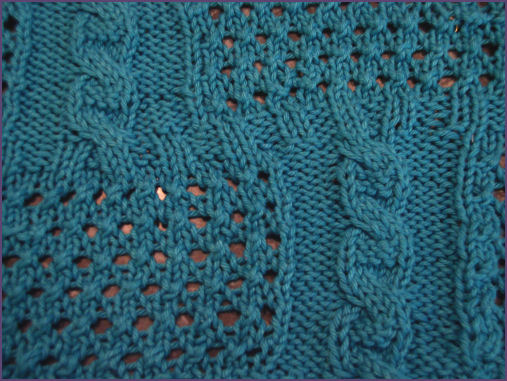 closeup of the blankie pattern
