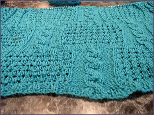 baby blanket in progress