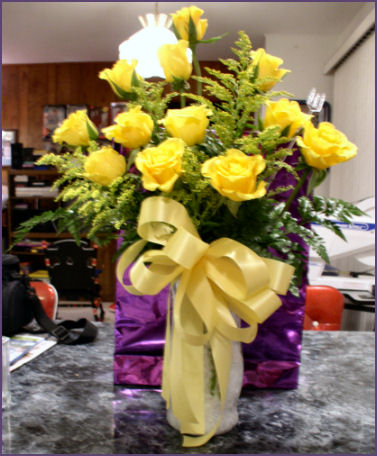 boquet of yellow roses