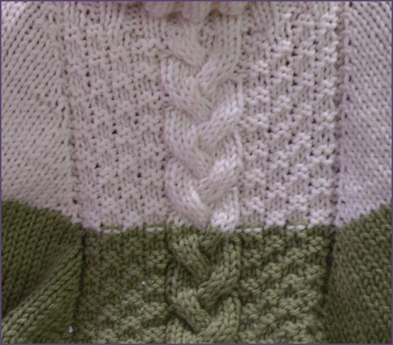 closeup of the center panel, showing increases