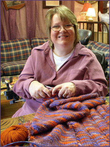 Trish, knitting as usual