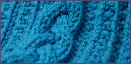 closeup of scarf texture pattern