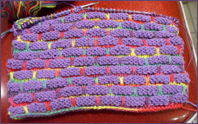 dishcloth in progress