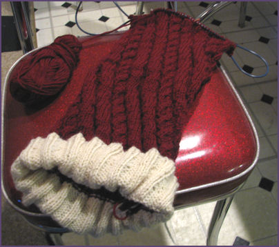 Santa Hat growing longer