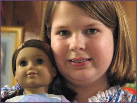 diana with american girl doll