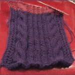 cable and eyelet scarf cable and eyelet scarf
