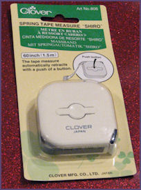 clover tape measure in package