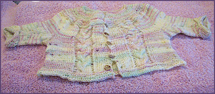 sweater, after blocking sweater, after blocking