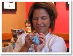 Iliana is working on some adorable booties