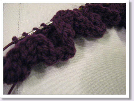 ruffled edge of Pfeiffer Falls scarf ruffled edge of Pfeiffer Falls scarf
