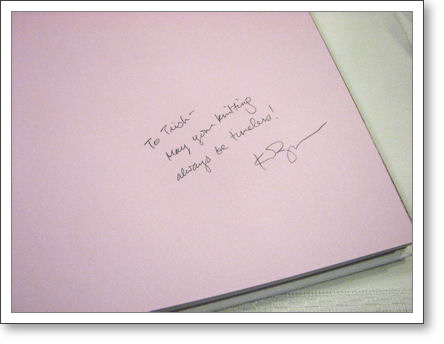 Kristen Rengren signed my copy of Vintage Baby Knits Kristen Rengren signed my copy of Vintage Baby Knits