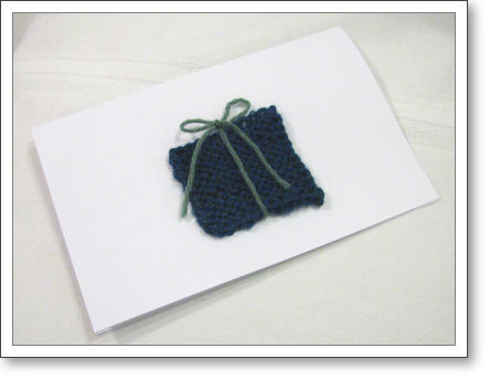 knit birthday card