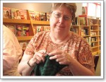 Rhoda is knitting another bag. The first one turned out great! Rhoda is knitting another bag. The first one turned out great!