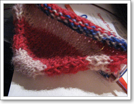 Sock toe in progess Sock toe in progess