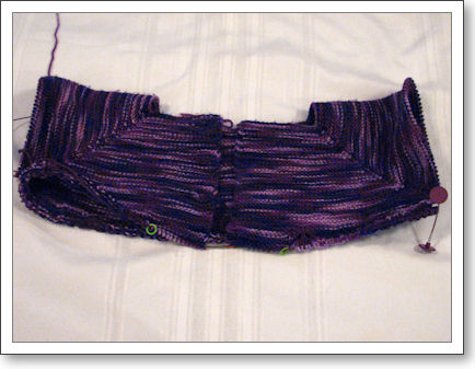 My February Lady Sweater in progress My February Lady Sweater in progress