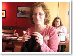 Tammy knits a sundress for her granddaughter with sock yarn