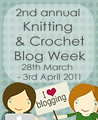 Knitting and Crochet Blog Week is March 28 to April 3!