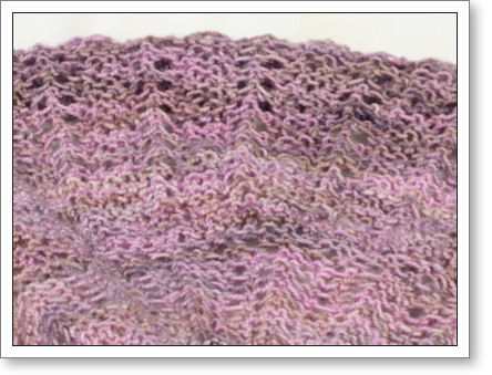 Closeup of my shawl in progress Closeup of my shawl in progress