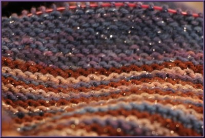 Color Affection Shawl, almost done