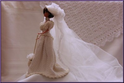 Bridal ensemble, side view