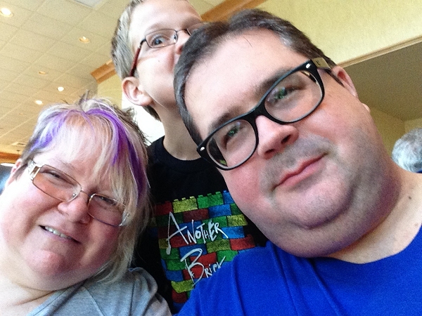 Family Selfie: Trish, Steven and John